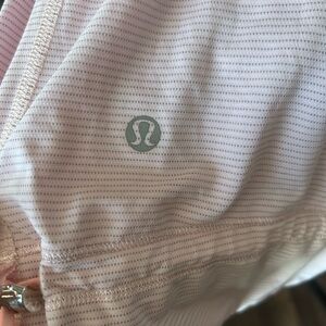 lululemon athletica Pink and White Tank Top